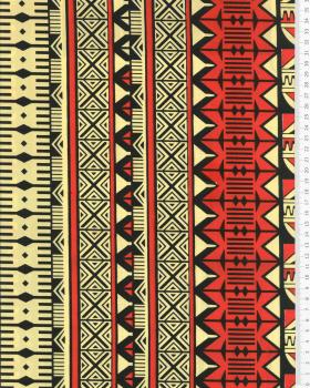 Polynesian fabric TURE Red - Tissushop